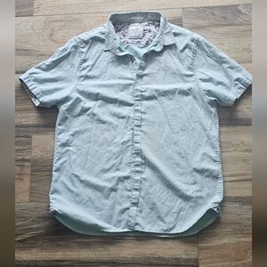 Denim & Flower Pastel Green Button Down Shirt